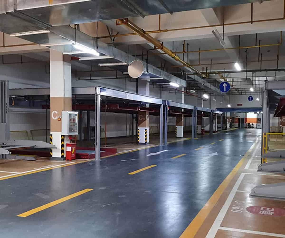 湘陰縣兩柱簡易類立體車位改造
