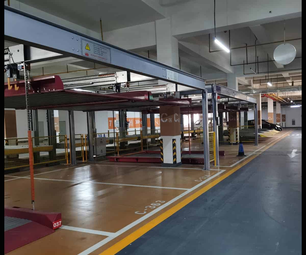 兩層簡易升降停車立體車庫