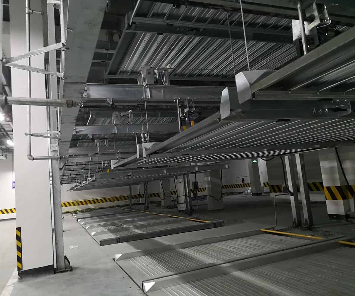 負一正三地坑PSH4D1四層升降橫移機械式停車設備