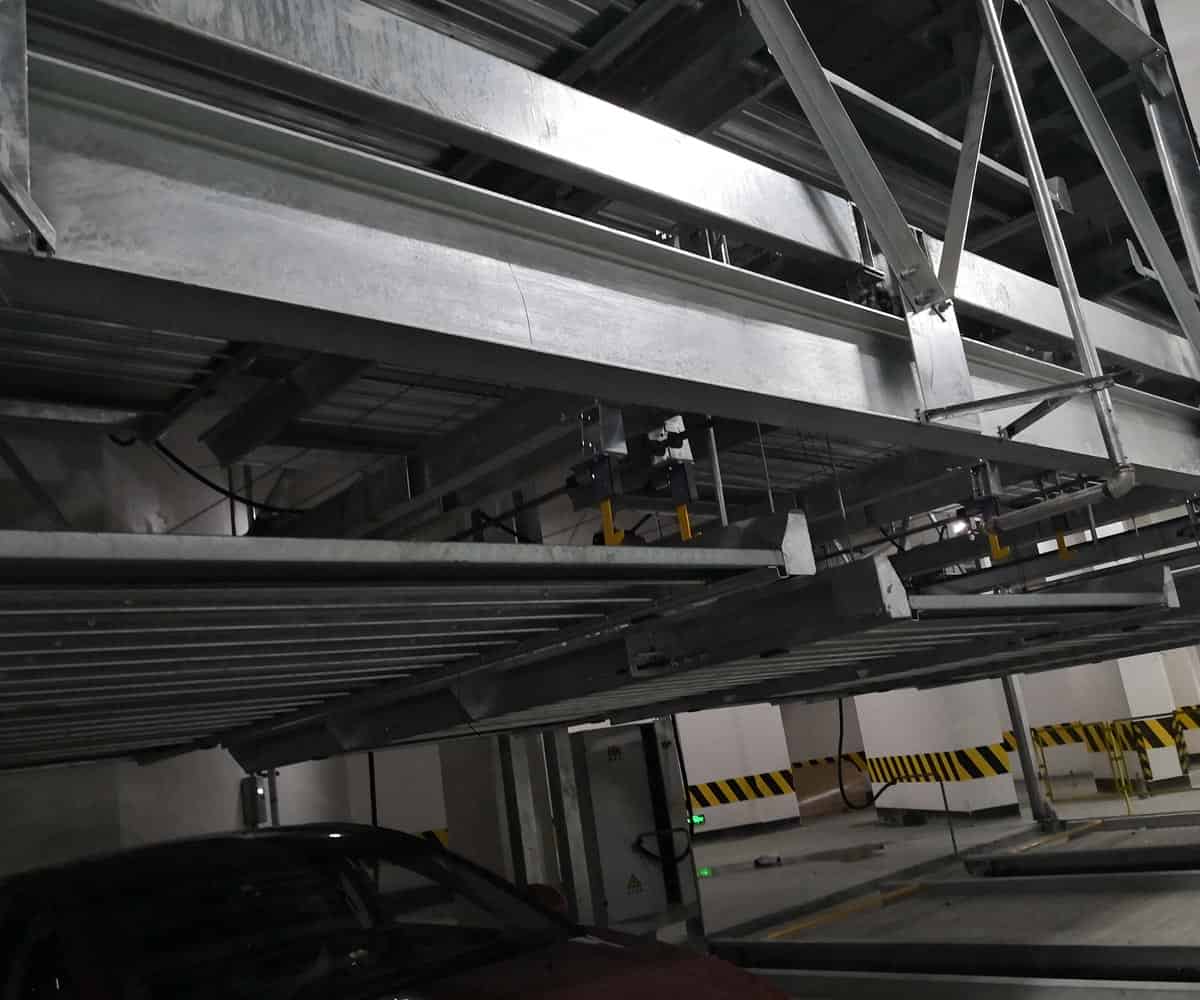 負二正二地坑式PSH4D2四層升降橫移機械式停車設(shè)備