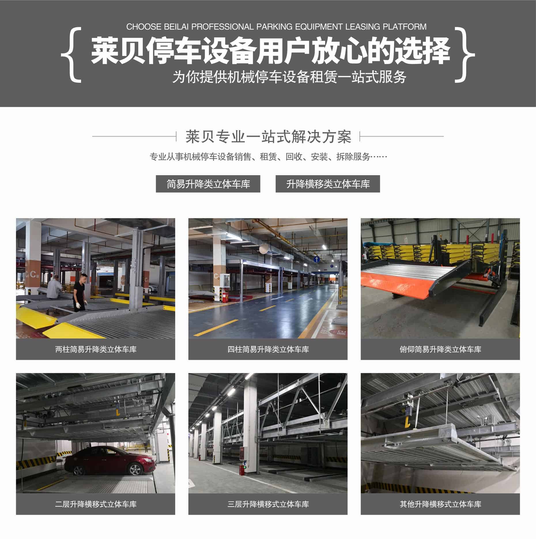 兩層簡易升降機械式停車位過驗收業主放心選擇